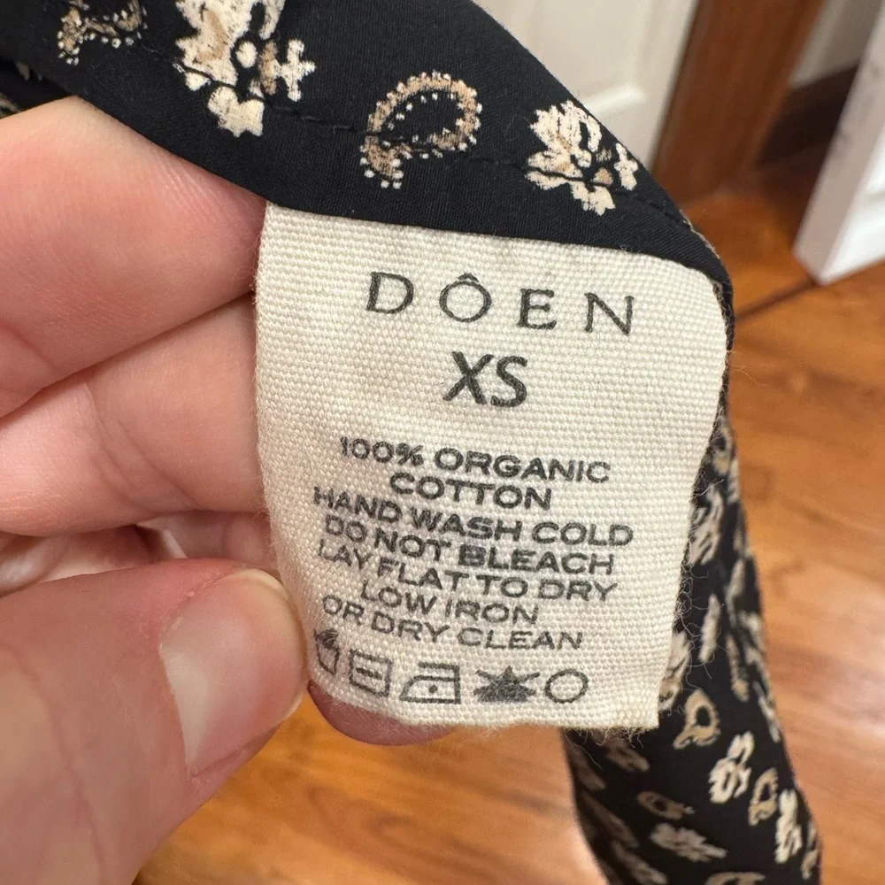 Doen Bellamy Maxi Dress, Noir Countryside, XS - Picture 6 of 7